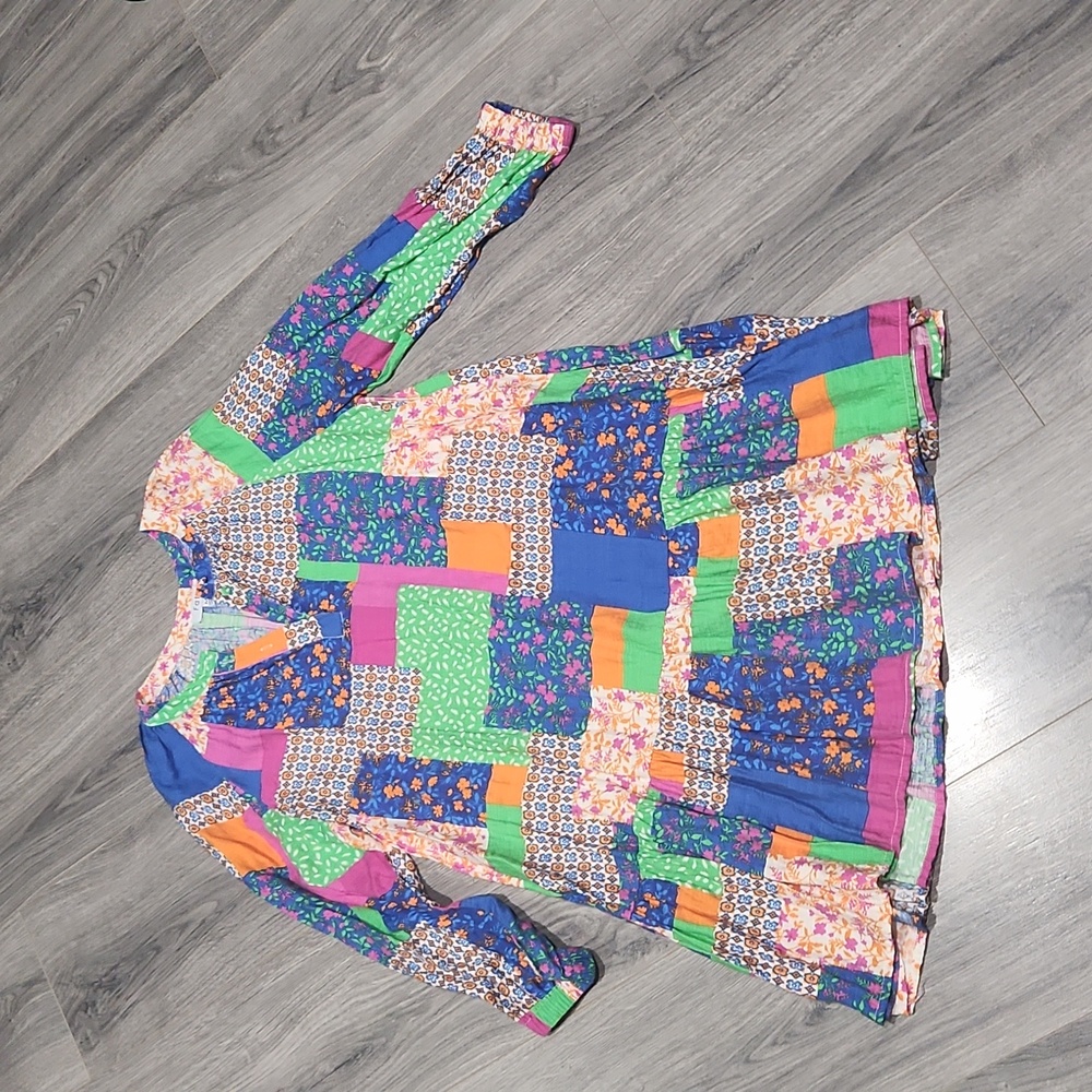 Fate Patchwork Ruffle All In Good Time Dress - image 3